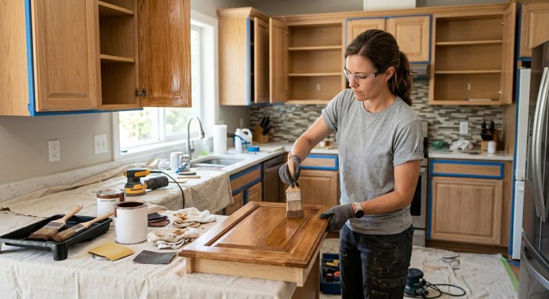 Built In Cabinetry Staining in Cincinnati, OH