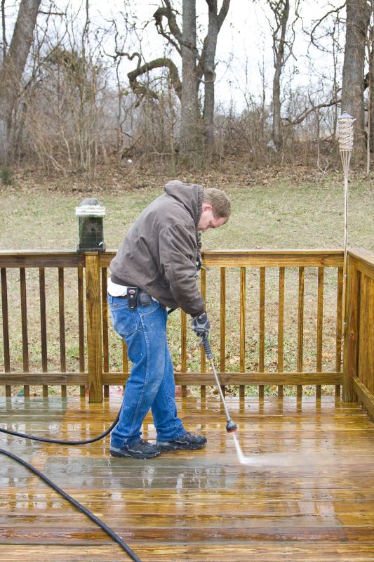Preparing Deck for Staining