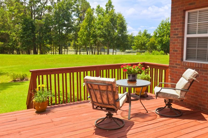 Stained Deck Rail Example 2